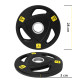 Диск олимпийский Cornix 1 x 5 кг 51 мм металлический, прорезиненный Black XR-0425
