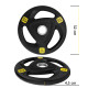 Диск олимпийский Cornix 1 x 10 кг 51 мм металлический, прорезиненный Black XR-0426