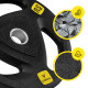 Диск олімпійський Cornix 1 x 20 кг 51 мм металевий, прогумований Black XR-0428
