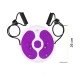 Диск для талии Cornix Twisting Waist Disc с эспандерами White/Violet XR-0449