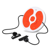 Диск здоров'я для талії Cornix Twisting Waist Disc з еспандерами White/Orange XR-0452