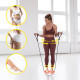 Диск здоров'я для талії Cornix Twisting Waist Disc з еспандерами White/Orange XR-0452