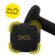 Гантели виниловые Cornix Square 2 x 3 кг XR-0408 Black