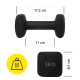Гантели виниловые Cornix Square 2 x 3 кг XR-0408 Black