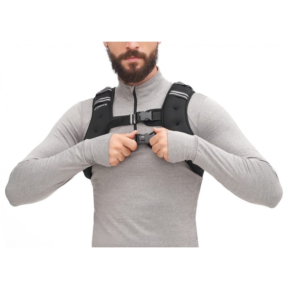 Жилет-обтяжувач для тренувань Cornix Weight Vest 5 кг XR-0343 Black