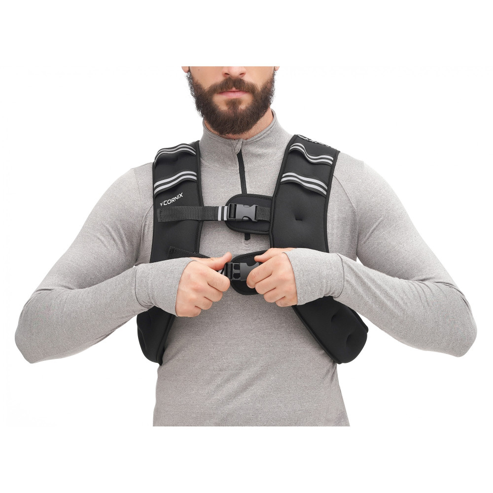 Жилет-обтяжувач для тренувань Cornix Weight Vest 8 кг XR-0344 Black