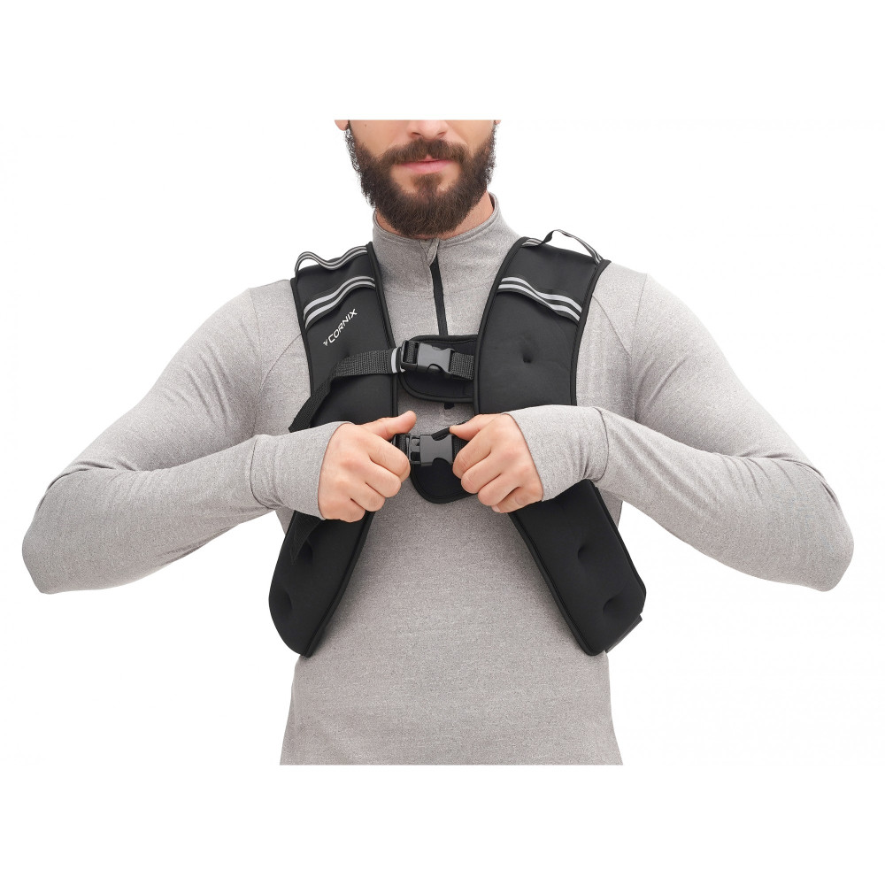 Жилет-обтяжувач для тренувань Cornix Weight Vest 10 кг XR-0345 Black
