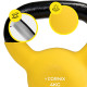 Гиря металлическая Cornix 4 кг с виниловым покрытием XR-0435 Yellow/Black