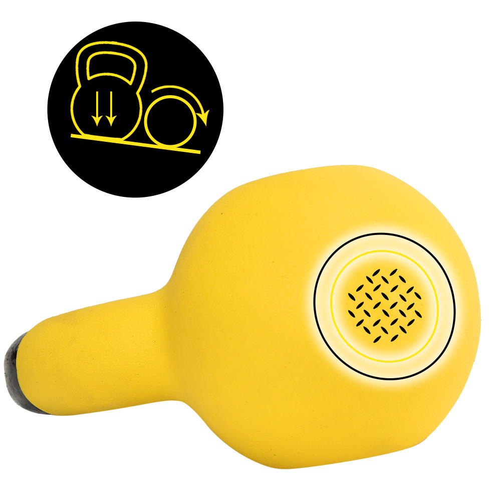 Гиря металлическая Cornix 4 кг с виниловым покрытием XR-0435 Yellow/Black