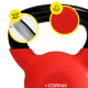 Гиря металлическая Cornix 8 кг с виниловым покрытием XR-0436 Red/Black