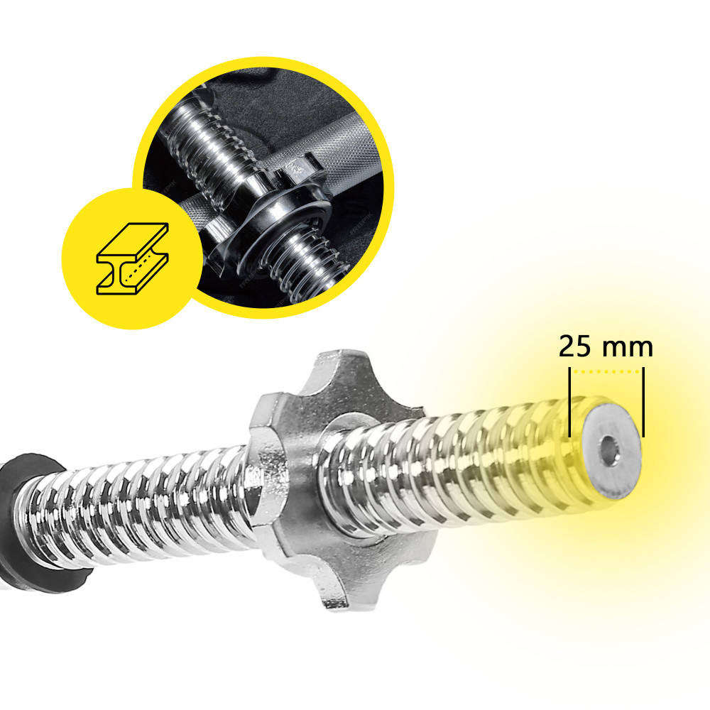 Гриф для штанги прямий Cornix 150 см 25 мм XR-0411