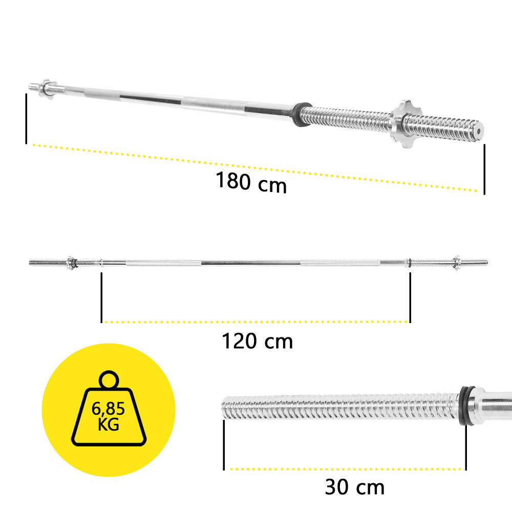 Гриф для штанги прямой Cornix 180 см 25 мм XR-0412