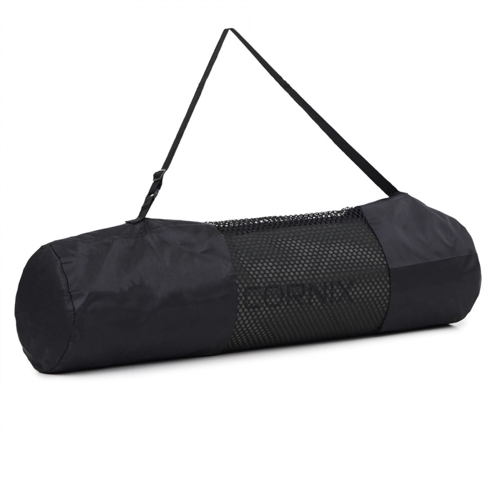 Килимок спортивний Cornix TPE 183 x 61 x 0.6 см для йоги та фітнесу XR-0002 Black/Green
