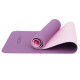 Килимок спортивний Cornix TPE 183 x 61 x 0.6 см для йоги та фітнесу XR-0007 Plum/Rose