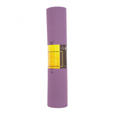 Килимок спортивний Cornix TPE 183 x 61 x 0.6 см для йоги та фітнесу XR-0007 Plum/Rose