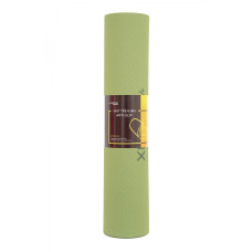 Килимок спортивний Cornix TPE 183 x 61 x 0.6 см для йоги та фітнесу XR-0008 Green/Grey