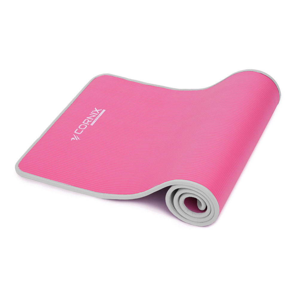 Коврик спортивный Cornix NBR 183 x 61 x 1 cм для йоги и фитнеса XR-0095 Pink/Grey