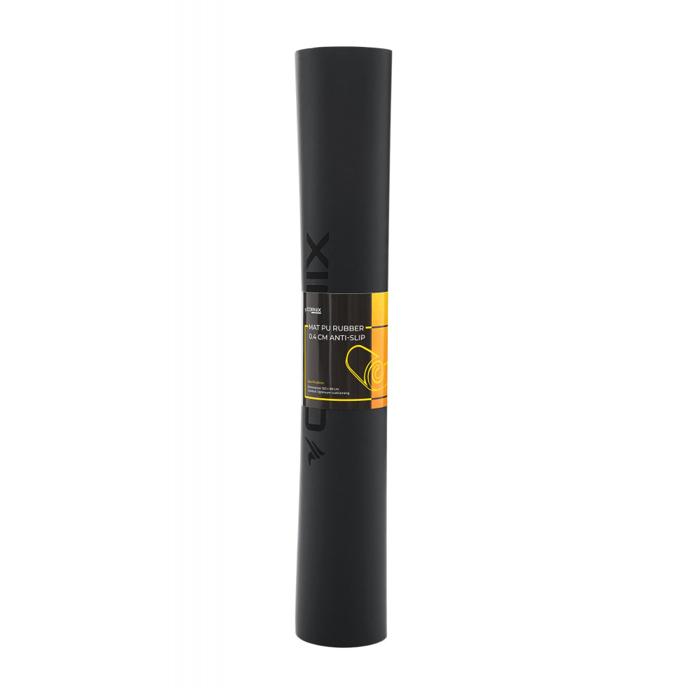 Килимок спортивний Cornix PU 183 x 68 x 0.4 см для йоги та фітнесу XR-0317 Black