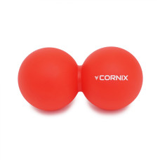 Массажный мяч двойной Cornix Cornix Lacrosse DuoBall 6.3 x 12.6 см XR-0112 Red