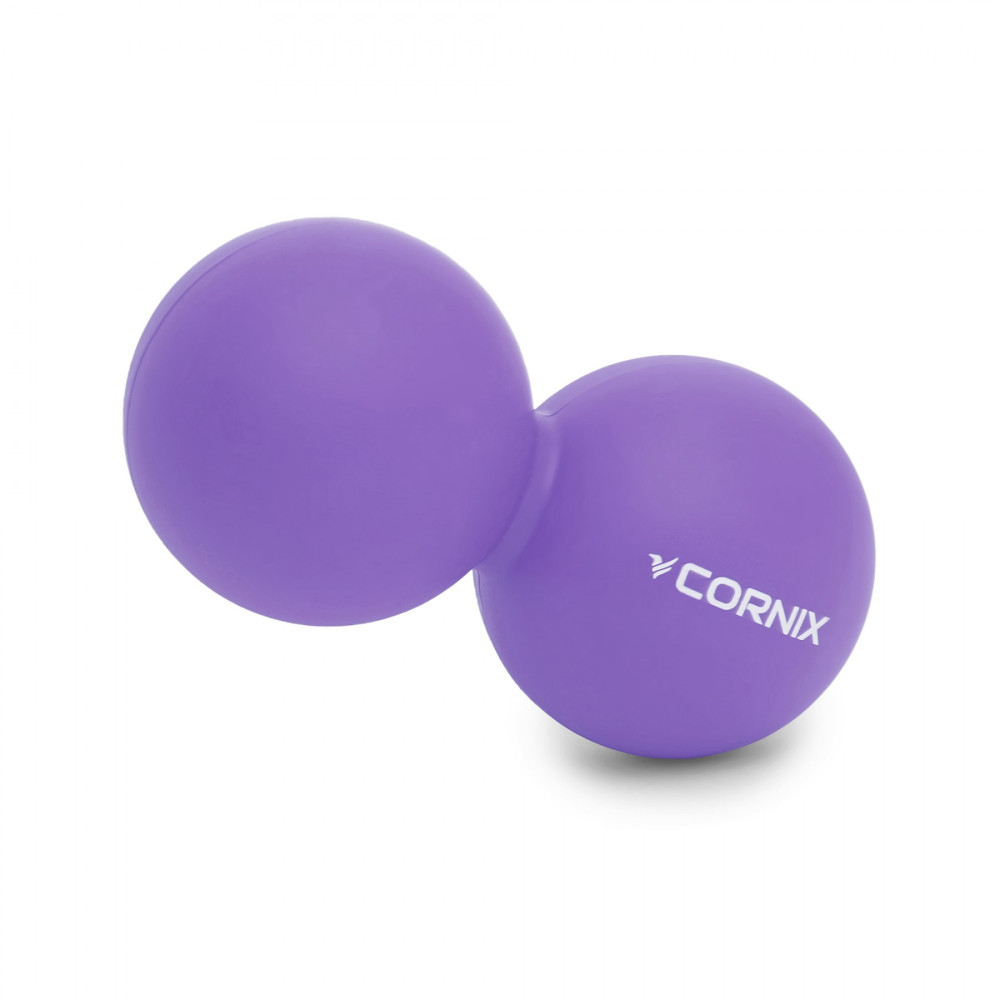 Массажный мяч двойной Cornix Cornix Lacrosse DuoBall 6.3 x 12.6 см XR-0114 Purple