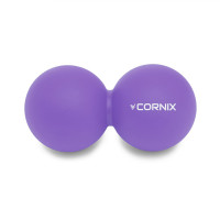 Масажний м'яч подвійний Cornix Cornix Lacrosse DuoBall 6.3 x 12.6 см XR-0114 Purple