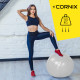 Мяч для фитнеса (фитбол) Cornix 55 см Anti-Burst Silver XR-0359