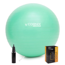Мяч для фитнеса (фитбол) Cornix 55 см Anti-Burst Mint XR-0360
