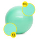 М'яч для фітнесу (фітбол) Cornix 85 см Anti-Burst Mint XR-0369