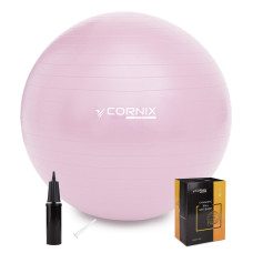 Мяч для фитнеса (фитбол) Cornix 85 см Anti-Burst Light Pink XR-0370