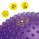 Мяч для фитнеса (фитбол) Cornix 55 см массажный Anti-Burst Violet XR-0468
