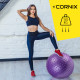 Мяч для фитнеса (фитбол) Cornix 55 см массажный Anti-Burst Violet XR-0468