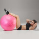 Мяч для фитнеса (фитбол) Cornix 55 см массажный Anti-Burst Pink XR-0469