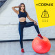 Мяч для фитнеса (фитбол) Cornix 55 см массажный Anti-Burst Red XR-0470