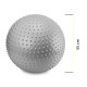 Мяч для фитнеса (фитбол) Cornix 55 см массажный Anti-Burst Silver XR-0471