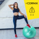 М'яч для фітнесу (фітбол) Cornix 55 см масажний Anti-Burst Mint XR-0472