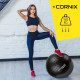 Мяч для фитнеса (фитбол) Cornix 65 см полумассажный Anti-Burst Black XR-0474