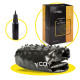 Мяч для фитнеса (фитбол) Cornix 65 см полумассажный Anti-Burst Black XR-0474