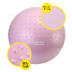 М'яч для фітнесу (фітбол) Cornix 65 см напівмасажний Anti-Burst Light Pink XR-0481