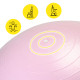 М'яч для фітнесу (фітбол) Cornix 65 см напівмасажний Anti-Burst Light Pink XR-0481