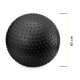 М'яч для фітнесу (фітбол) Cornix 65 см масажний Anti-Burst Black XR-0482