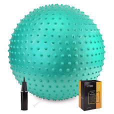 Мяч для фитнеса (фитбол) Cornix 65 см массажный Anti-Burst Mint XR-0488