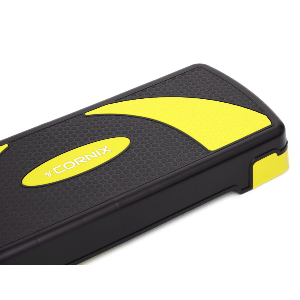 Степ-платформа 3-ступінчаста Cornix 78 х 29 х 10-20 см XR-0187 Black/Yellow