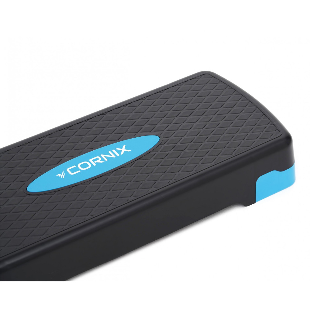 Степ-платформа 2-ступенчатая Cornix 68 х 28 х 10-15 см XR-0191 Black/Blue