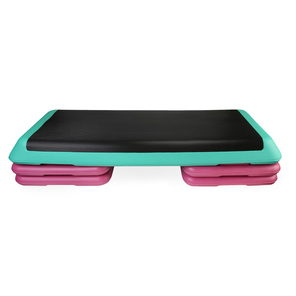 Степ-платформа 3-ступенчатая Cornix Pro 109 х 41 х 10-20 см XR-0402 Violet/Turquoise/Black