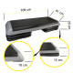 Степ-платформа 3-ступенчатая Cornix Pro 109 х 41 х 10-20 см XR-0403 Black/Grey