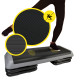 Степ-платформа 3-ступенчатая Cornix Pro 109 х 41 х 10-20 см XR-0403 Black/Grey