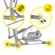 Орбітрек електромагнітний Cornix Fiona White/Grey