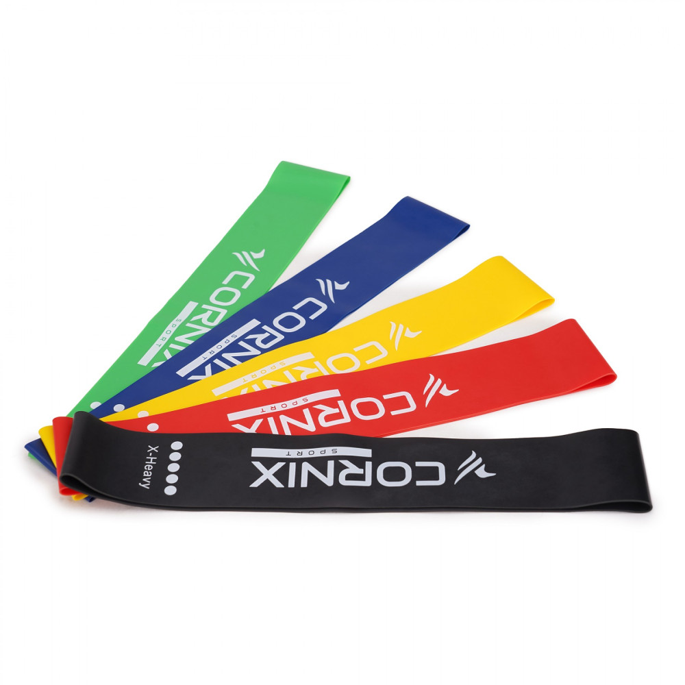 Резинки для фітнесу Cornix Mini Power Band набір 5 шт 1-20 кг XR-0045