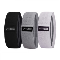 Резинки для фитнеса и спорта тканевые Cornix Hip Band набор 3 шт XR-0049