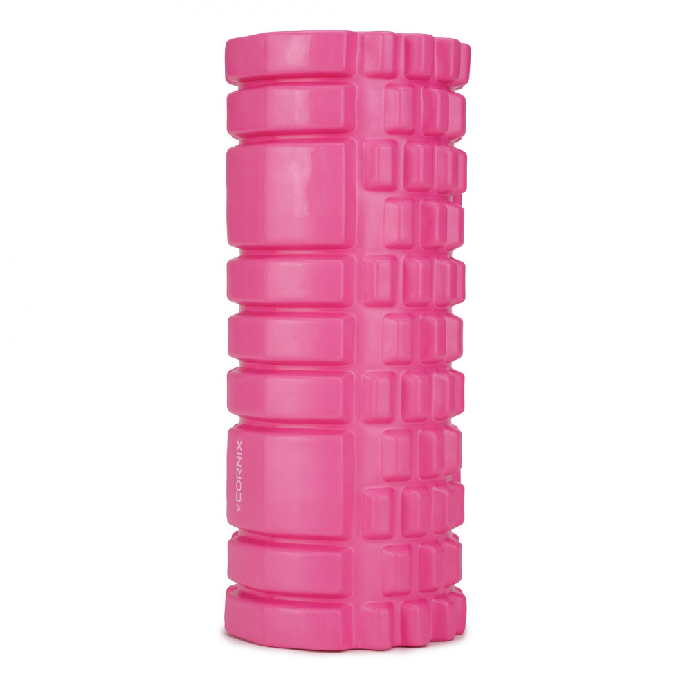 Масажний ролик Cornix EVA 33 x 14 см (валик, ролер) XR-0031 Pink